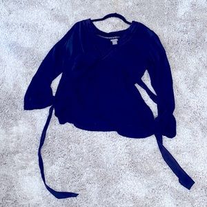 Ann Taylor Blue spring blouse
